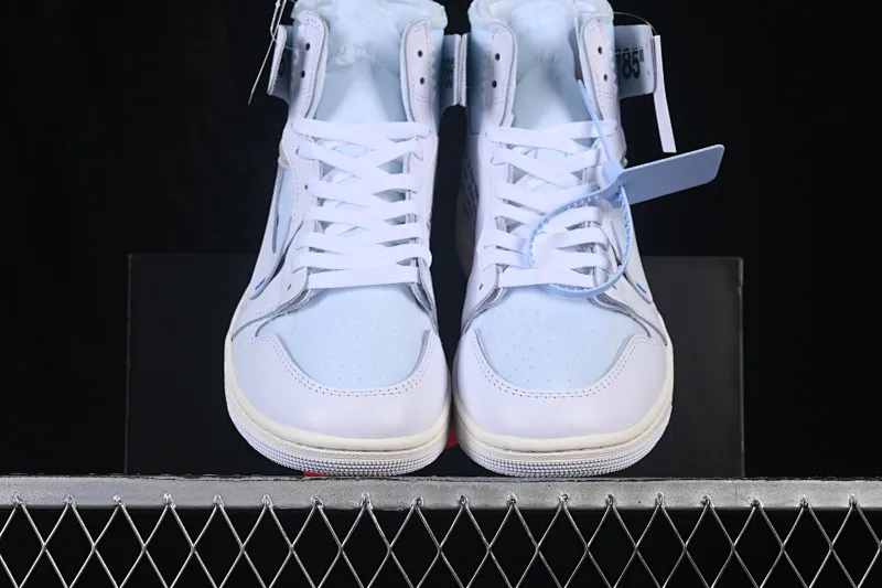 All categories Air Jordan Jordan series basketball shoes Air Jordan 1 High LW version Off White x Air Jordan OW AJ1 Joe 1 joint white high-top basketball shoes AA3834-100